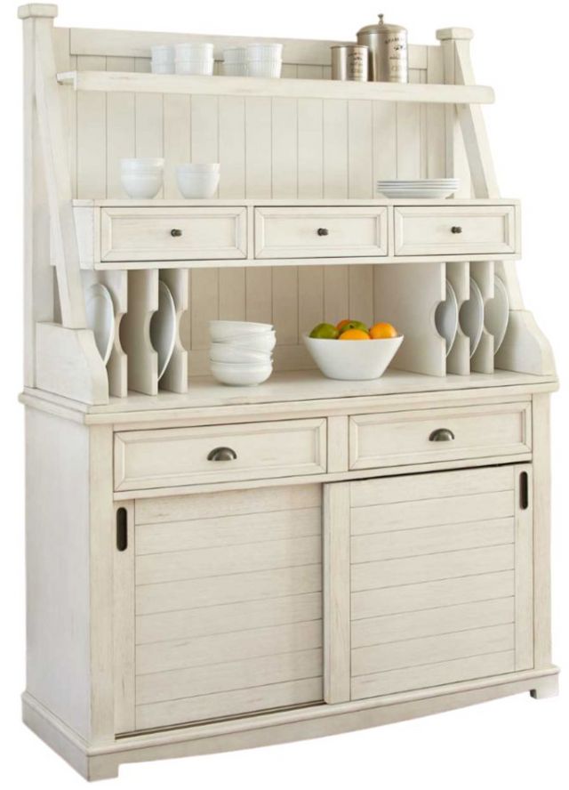 Steve Silver Co. Cayla Antiqued White Buffet (BASE ONLY)