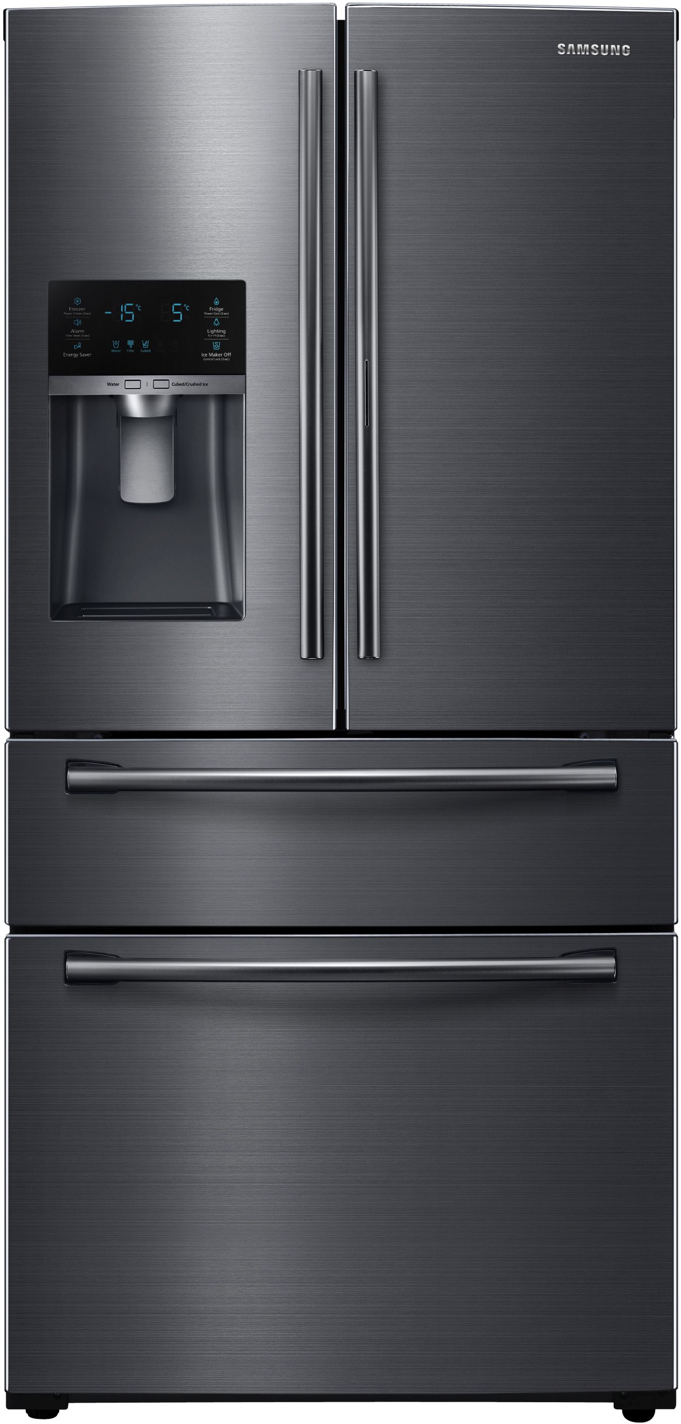Samsung 24.7 Cu. Ft. Fingerprint Resistant Black Stainless Steel 4-Door French Door Refrigerator