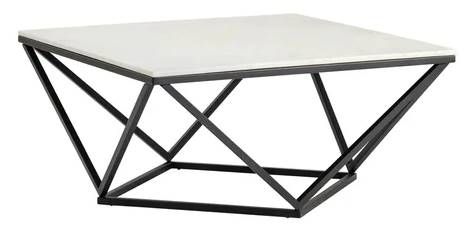Crestview Collection Baxtor White Marble Cocktail Table-0