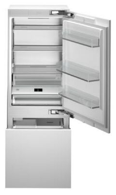 Bertazonni 30in. 16.0 Cu. Ft. Panel Ready Built In Counter Depth Bottom Freezer Refrigerator