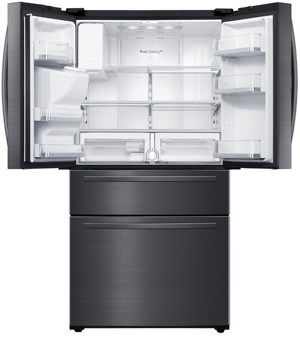 Samsung 24.7 Cu. Ft. Fingerprint Resistant Black Stainless Steel French Door Refrigerator 2