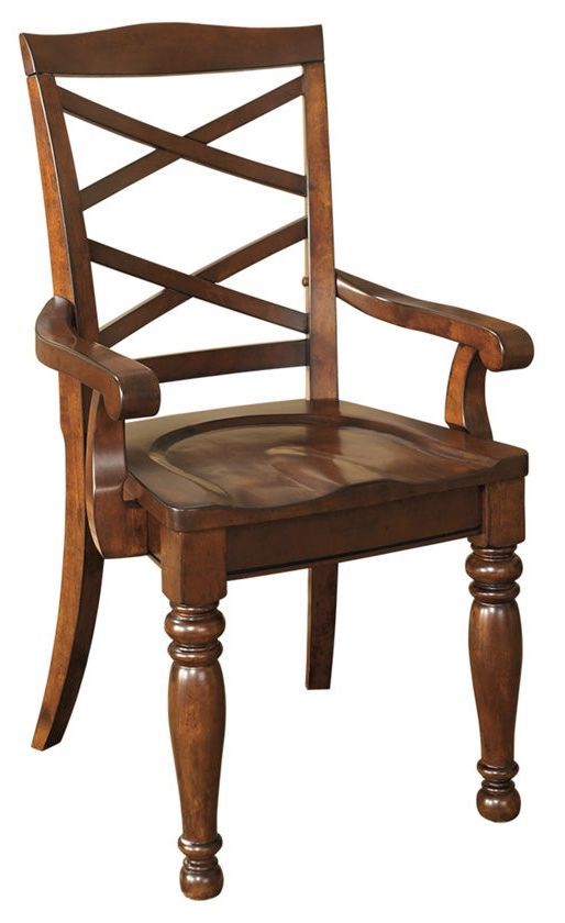 Millennium® by Ashley®  Porter Rustic Brown Dining Arm Chair