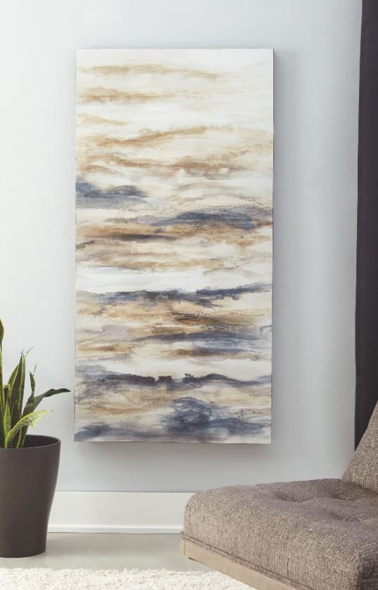 Signature Design by Ashley® Joely Blue/Tan Wall Art-1
