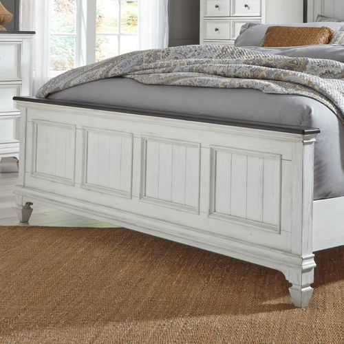 Liberty Furniture Allyson Park Wirebrushed White California King Panel Bed 5