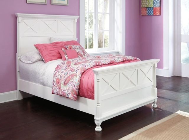 Signature Design by Ashley® Kaslyn White Twin Youth Panel Bed 7