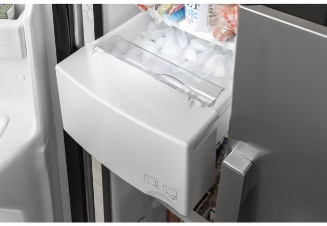 GE® 25.3 Cu. Ft. Fingerprint Resistant Stainless Steel Side by Side Refrigerator 28