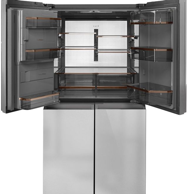 Café™ 27.4 Cu. Ft. Platinum Glass Freestanding French Door Refrigerator 5