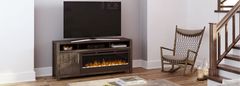 DeFehr Wesley Slate Fireplace Console with 50" Acrylic Ember Firebox