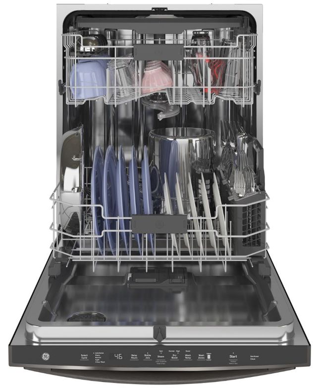 GE® 24" Black Stainless Built In Dishwasher-2