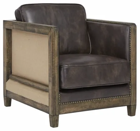 Signature Design by Ashley® Copeland Antiqued  Brown Accent Chair