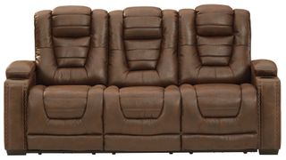 Signature Design by Ashley® Owner's Box Thyme Power Reclining Sofa with Adjustable Headrest