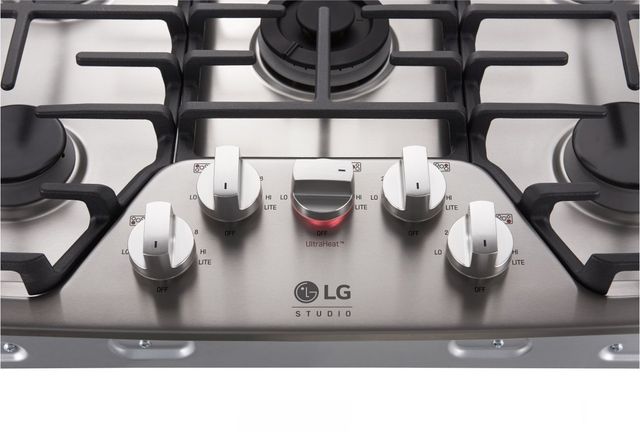 LG Studio 30" Stainless Steel Gas Cooktop 6