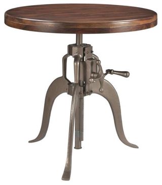 Coast To Coast Accents™ Bristol Honey Brown and Antique Silver Bistro Table