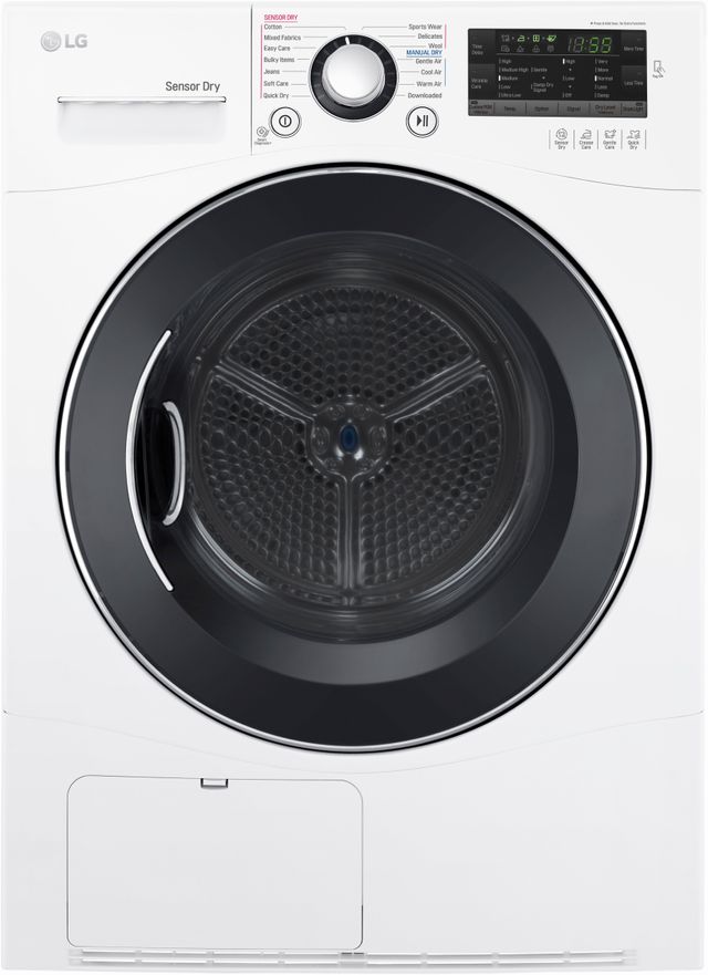 LG 4.2 Cu. Ft. White Front Load Electric Dryer 0