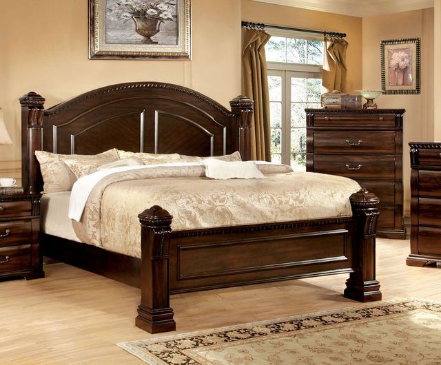 Furniture of America® Burleigh 4 Pieces Queen Panel Bedroom Collection 1