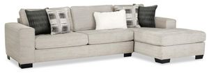 Albany Industries 2-Piece Ian Nickel Sectional