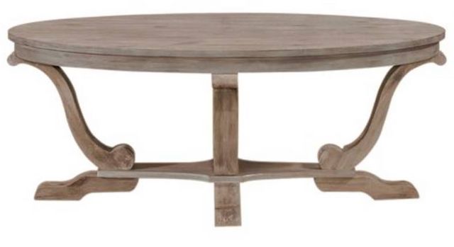 Liberty Greystone White-Washed Mill Cocktail Table-1