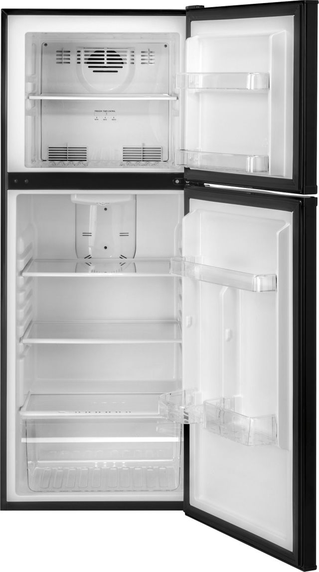 Haier 9.8 Cu. Ft. Black Top Freezer Refrigerator | Yale Appliance ...