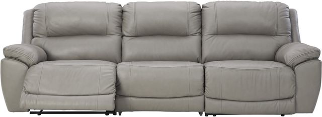 Signature Design by Ashley® Dunleith 3-Piece Gray Power Reclining Sectional-1