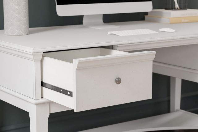 Signature Design by Ashley® Kanwyn Whitewash Home Office Storage Leg Desk-2