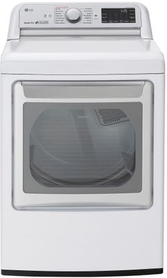LG 7.3 Cu. Ft. White Front Load Electric Dryer-DLEX7800WE