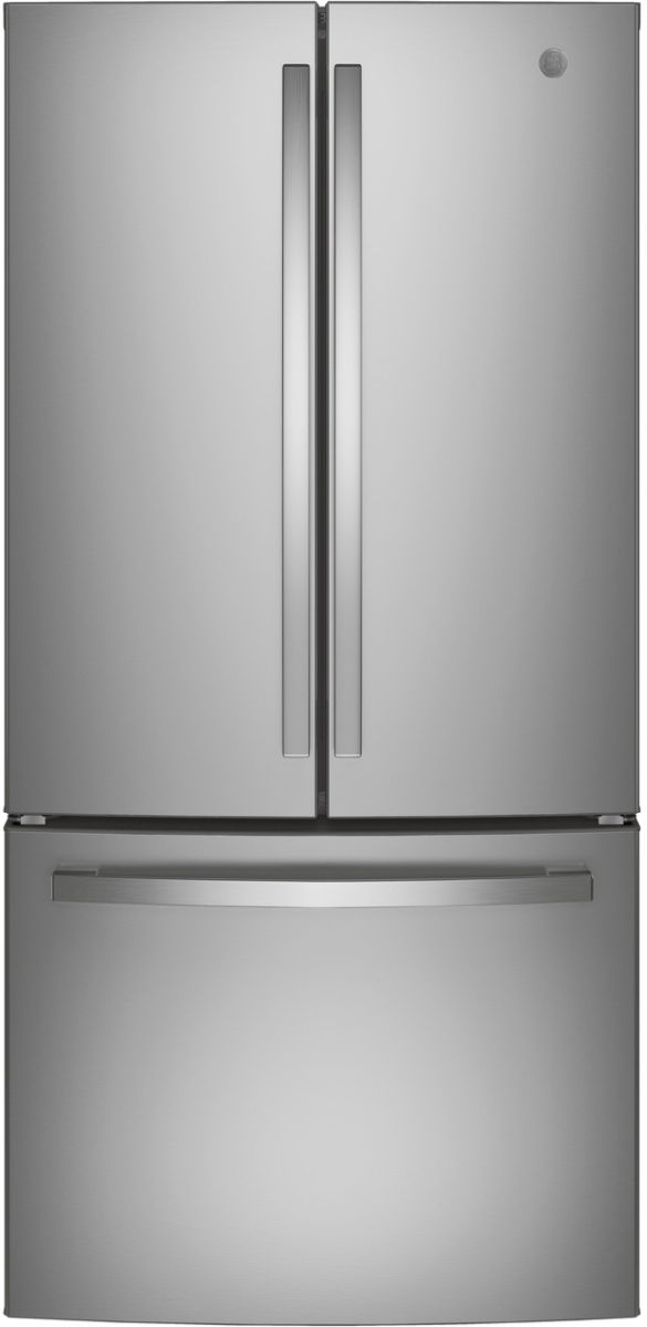 GE® 18.6 Cu. Ft. Black Counter Depth French Door Refrigerator 27