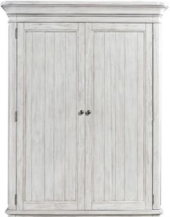 Liberty Furniture Farmhouse Reimagined Antique White Chestnut Tops Armoire Top