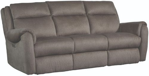 Southern Motion™ Euro Brindle Triple Power Reclining Sofa with Drop Down Tray Table
