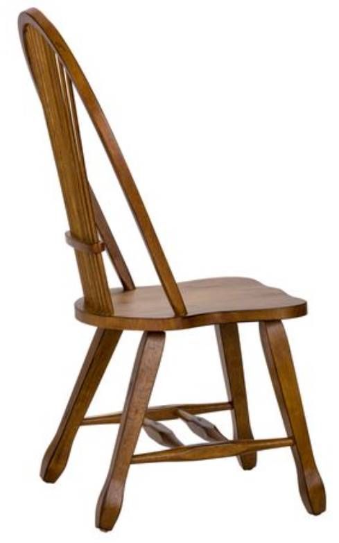 Liberty Furniture Treasures Rustic Oak Bow Back Side Chair-Black - Set of 2-2