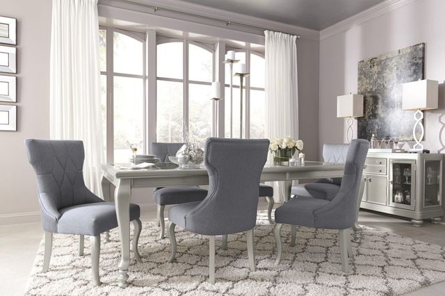 Signature Design by Ashley® Coralayne Dark Gray Dining Upholstered Side Chair 6