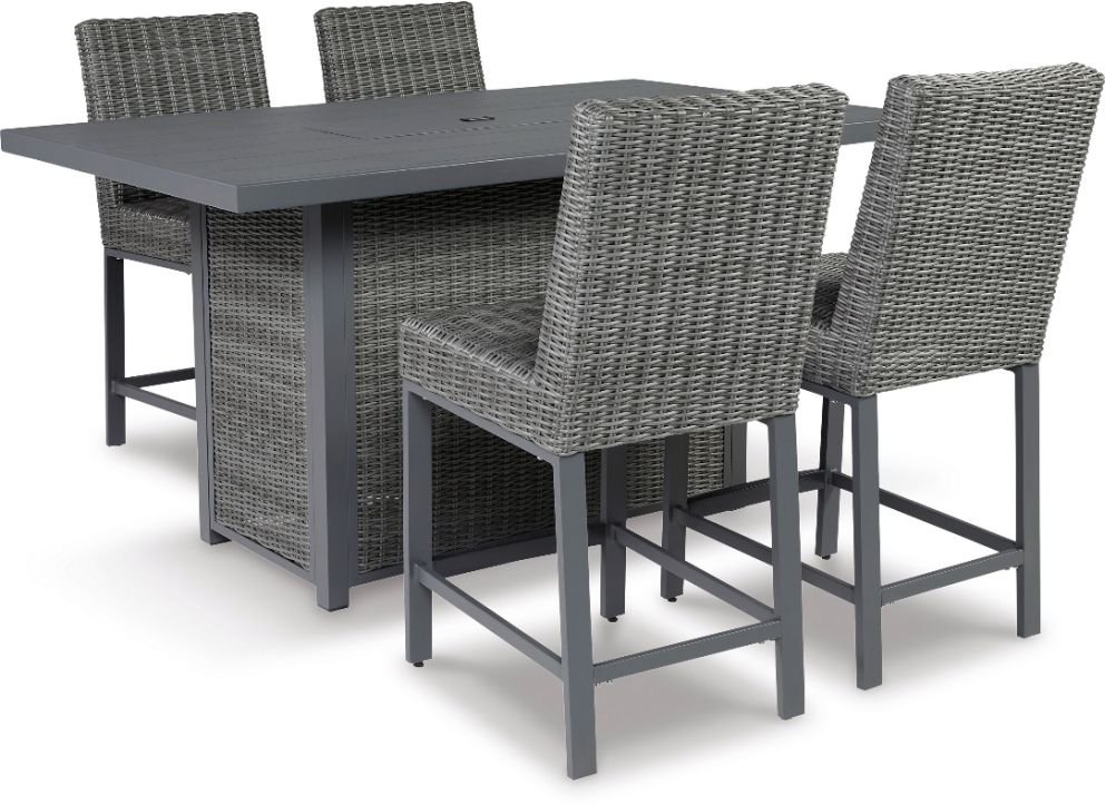 Donnalee bay outdoor dining table and 6 discount chairs