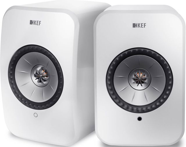 KEF LSX 4.5" Gloss White Wireless Powered Stereo Speakers 0