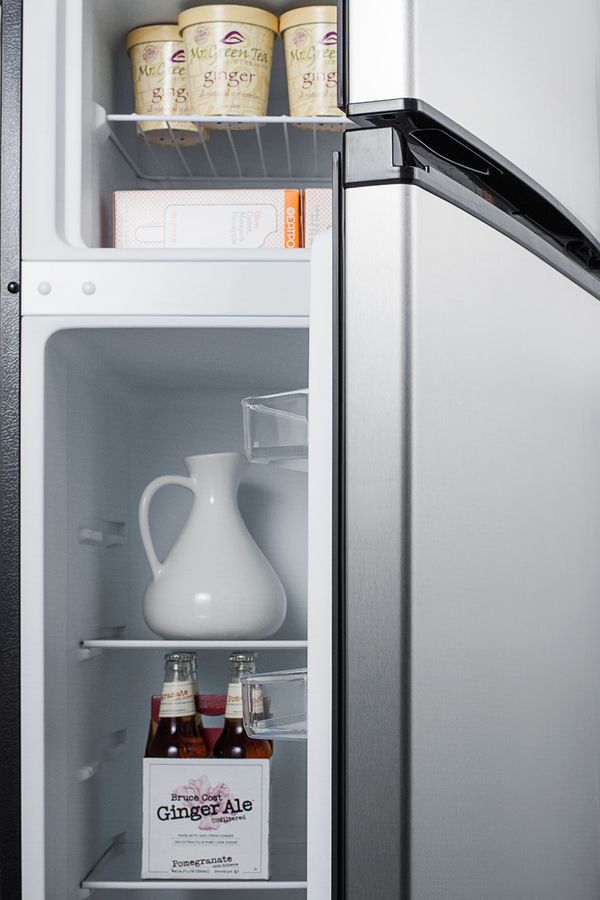 Summit® 7.1 Cu. Ft. Stainless Steel Top Freezer Refrigerator 4