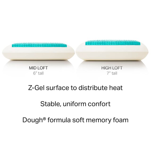 Malouf® Z® Dough® + Z™ Gel High Loft Plush Standard Pillow 4
