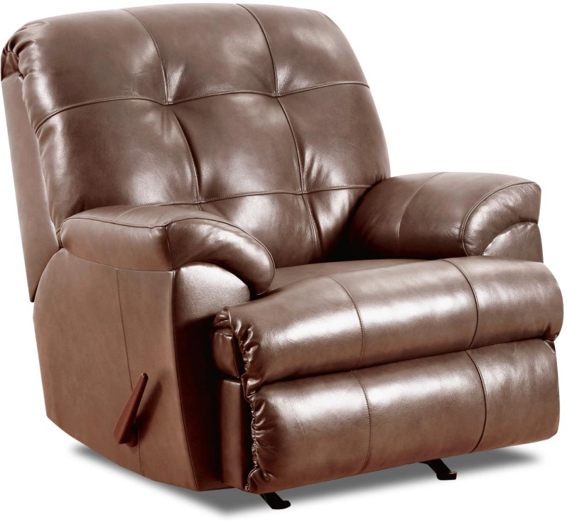 lane soft touch chaps leather rocker recliner