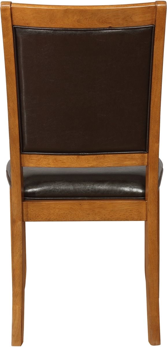 Coaster® Nelms Set of 2 Deep Brown and Black Side Chairs-3