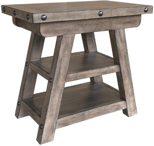 Parker House® Lodge Siltstone Chairside Table