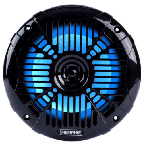 Memphis Audio Xtreme 6.5" Coaxial Black Speaker with LED