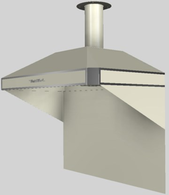 Vent-A-Hood® A Series 48" Biscuit Retro Style Wall Mounted Range Hood 2