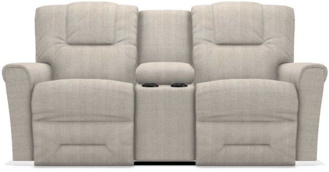 La-Z-Boy® Easton Otter Power Reclining Loveseat with Headrest and Console 18