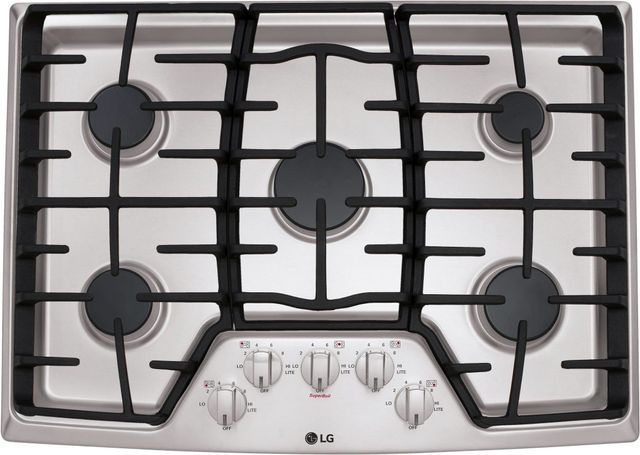 LG 30" Stainless Steel Gas Cooktop-0