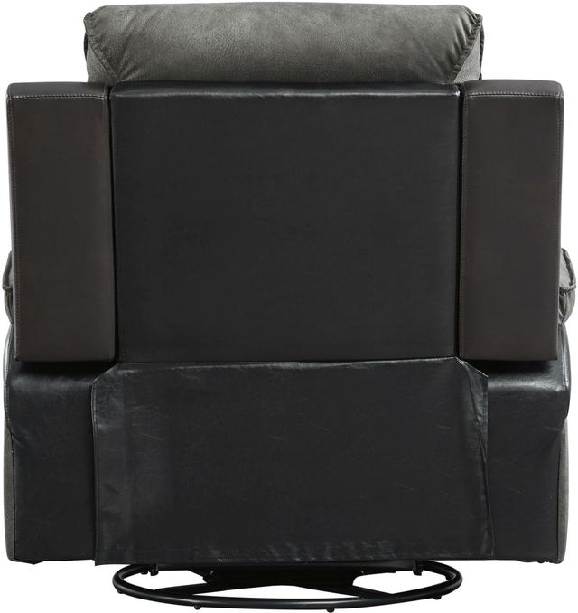 Signature Design by Ashley® Woodsway Gray Swivel Glider Recliner 3