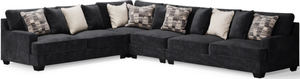 Signature Design by Ashley® Lavernett 4-Piece Charcoal Sectional