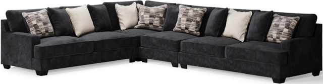Signature Design by Ashley® Lavernett 4-Piece Charcoal Sectional-0