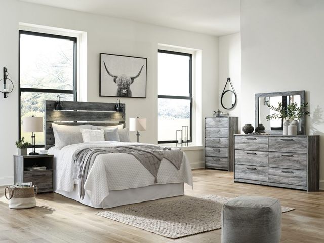 Signature Design by Ashley® Baystorm Smoky Gray Queen Panel Bed 11
