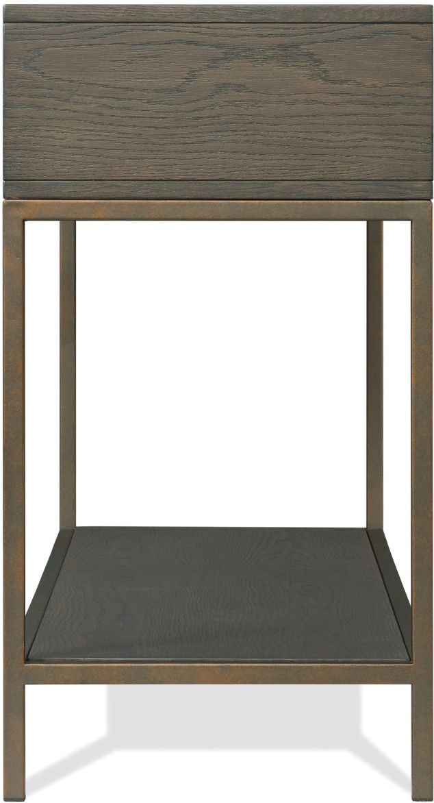 Riverside Furniture Hyde Caviar Rectangular Console Table with Glass ...