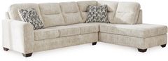 Signature Design by Ashley® Lonoke 2-Piece Parchment Left-Arm Facing Sectional with Chaise