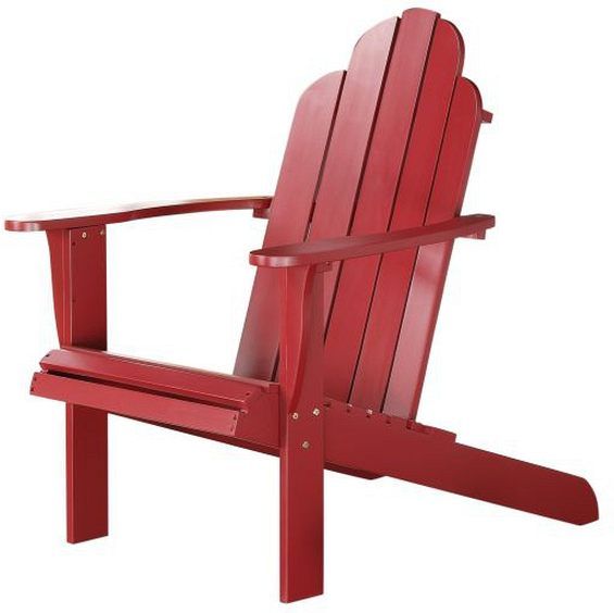 Linon Red Adirondack Chair-0