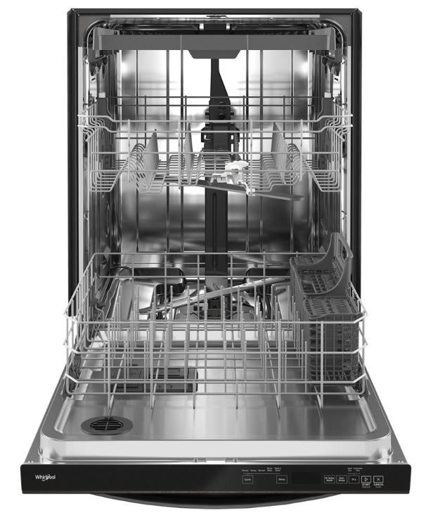 Whirlpool® 24" Black Stainless Built In Dishwasher-2