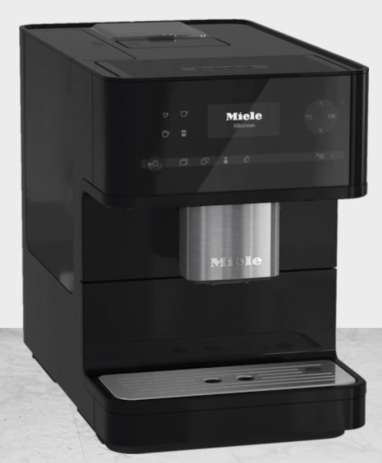 Miele 10" Obsidian Black Countertop Coffee Machine